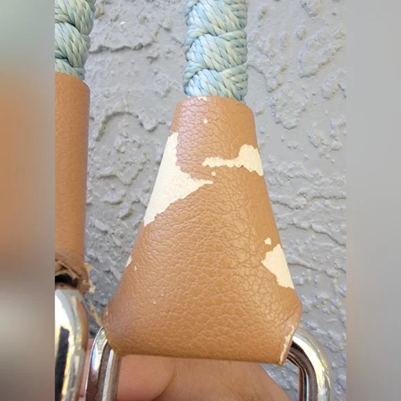 The Sak Crochet Striped Tote Bag with Braided Handles Coastal Boho Style - Picture 4 of 16